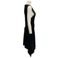 Load image into Gallery viewer, Burberry Black Draped Sleeveless Knit Dress