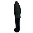 Load image into Gallery viewer, Alaia Black Noir Wool and Silk Bi-Fabric Coat with Long Knit Dress Train