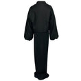 Load image into Gallery viewer, Alaia Black Noir Wool and Silk Bi-Fabric Coat with Long Knit Dress Train