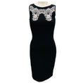 Load image into Gallery viewer, Valentino Black / White Sleeveless Knit Bandage Dress