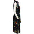 Load image into Gallery viewer, Sacai Navy Multi Floral Sleeveless Tie Neck Dress