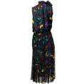 Load image into Gallery viewer, Sacai Navy Multi Floral Sleeveless Tie Neck Dress