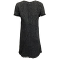 Load image into Gallery viewer, Chanel Black Tweed Dress with Piping and Fringe