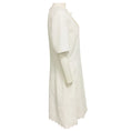 Load image into Gallery viewer, Tory Burch White Bailey Scalloped Jacquard Dress