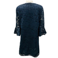 Load image into Gallery viewer, Valentino Navy Three Quarter Sleeved Lace Dress