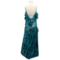 Load image into Gallery viewer, Alexandre Vauthier Zenith Blue / Black Printed Silk Chiffon Dress