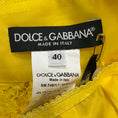 Load image into Gallery viewer, Dolce & Gabbana Yellow Lace Mini Skirt