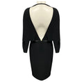 Load image into Gallery viewer, Gucci Black Keyhole Opening Long Sleeved Plunge Back Cocktail Dress