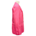 Load image into Gallery viewer, Dries Van Noten Hot Pink Crinkled Silk Blazer