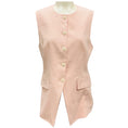 Load image into Gallery viewer, Veronica Beard Pink Shell Lois Linen Vest Top