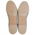 Load image into Gallery viewer, Freda Salvador Silver Leather Riley Woven Round Toe Flats
