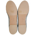 Load image into Gallery viewer, Freda Salvador Silver Leather Riley Woven Round Toe Flats