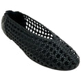 Load image into Gallery viewer, Freda Salvador Black Leather Riley Woven Round Toe Flats