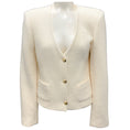 Load image into Gallery viewer, Anine Bing Ivory Annita Button Front Tweed Jacket