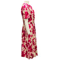 Load image into Gallery viewer, Jason Wu Collection Fuchsia / Ivory Short Sleeved Midi Dress