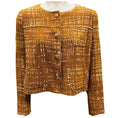 Load image into Gallery viewer, Prada Mustard Button Front Tweed Jacket