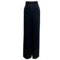 Load image into Gallery viewer, Valentino Navy Blue 2022 High-Rise Silk-Cady Wide-Leg Trousers