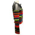 Load image into Gallery viewer, Gianfranco Ferre Vintage Multi Stripe Snakeskin Leather Jacket
