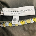 Load image into Gallery viewer, Carolina Herrera Anthracite Sequin Embellished Pleated Cocktail Dress