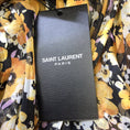 Load image into Gallery viewer, Saint Laurent Yellow / Black Multi Floral Printed One-Shoulder Silk Dress
