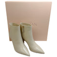 Load image into Gallery viewer, Alexandre Birman Eggshell Leather Frenchie Booties