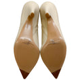 Load image into Gallery viewer, Alexandre Birman Eggshell Leather Frenchie Booties