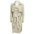 Load image into Gallery viewer, Fleurette Fawn Mid Length Suede Leather Coat with Belt