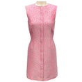 Load image into Gallery viewer, Balenciaga Pink / Grey Sleeveless Jacquard Mini Dress
