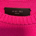 Load image into Gallery viewer, Amiri Fuchsia Pink Distressed Effect Cashmere Sweater