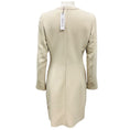 Load image into Gallery viewer, Barbara Bui Light Beige Buckle Adorned Dress with Slit Sleeves