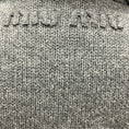 Load image into Gallery viewer, Miu Miu Grey Wool Knit Cardigan Jacket