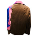 Load image into Gallery viewer, Dries Van Noten Brown / Pink / Blue Brush Strokes Quilted Satin Jacket