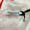 Load image into Gallery viewer, Versace Orange / White Floral Printed Sleeveless Cotton Dress with Belt