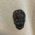 Load image into Gallery viewer, Alexander McQueen Cream Skull Embellished Cashmere Knit Pullover Sweater