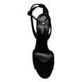 Load image into Gallery viewer, Saint Laurent Black Suede High Heeled Platform Sandals