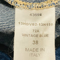 Load image into Gallery viewer, Chloe Vintage Blue Dual Zipper Front Denim Jacket with Navy Wool and Angora Knit Sleeves