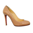 Load image into Gallery viewer, Christian Louboutin Nude Round Toe Patent Leather Classic Pumps