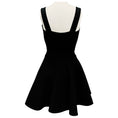 Load image into Gallery viewer, Alaia Black Sleeveless Flared Stretch Knit Mini Cocktail Dress