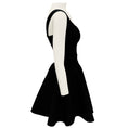 Load image into Gallery viewer, Alaia Black Sleeveless Flared Stretch Knit Mini Cocktail Dress