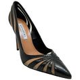 Load image into Gallery viewer, Aquazzura Black Snake / Fine Mesh The Spy Pump 105