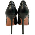 Load image into Gallery viewer, Aquazzura Black Snake / Fine Mesh The Spy Pump 105