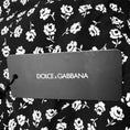 Load image into Gallery viewer, Dolce & Gabbana Black / White Floral Print Crepe Dress