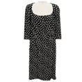 Load image into Gallery viewer, Dolce & Gabbana Black / White Floral Print Crepe Dress