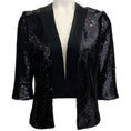 Load image into Gallery viewer, Galvan London Black Sequined Open Front Jacket