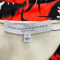 Load image into Gallery viewer, Carolina Herrera Black / White / Coral Printed Sleeveless Stretch Cotton Dress
