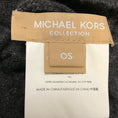 Load image into Gallery viewer, Michael Kors Collection Charcoal Grey Leopard Embroidered Sequined Cashmere Scarf