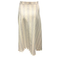 Load image into Gallery viewer, Altuzarra Beige Tie Detail Tassel Hem Cotton Midi Skirt