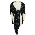 Load image into Gallery viewer, Michael Kors Collection Charcoal Grey Leopard Embroidered Sequined Cashmere Scarf