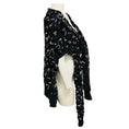 Load image into Gallery viewer, Michael Kors Collection Charcoal Grey Leopard Embroidered Sequined Cashmere Scarf