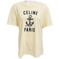 Load image into Gallery viewer, Celine Off-White Logo Anchor Graphic Print Cotton Tee Shirt